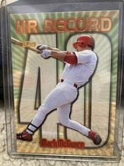 Mark McGwire [#40] Baseball Cards 1999 Topps Home Run Record Prices