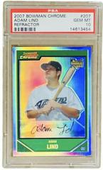 Adam Lind [Refractor] #207 Baseball Cards 2007 Bowman Chrome Prices