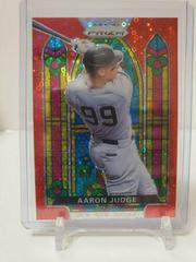 Aaron Judge [Red Donut Circles Prizm] #SG-5 Baseball Cards 2021 Panini Prizm Stained Glass Prices