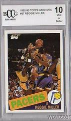 Reggie Miller #67 Basketball Cards 1992 Topps Archives Prices