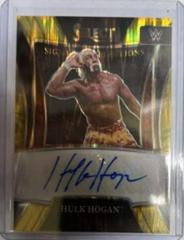 Hulk Hogan [Gold Flash Prizm] #SN-HHG Wrestling Cards 2022 Panini Select WWE Signature Selections Prices