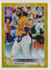 Yordan Alvarez [Gold] Baseball Cards 2022 Topps Chrome Prices
