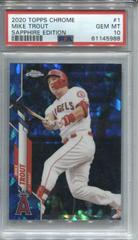 Mike Trout Baseball Cards 2020 Topps Chrome Sapphire Prices