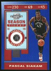 Pascal Siakam [Blue] #97 Basketball Cards 2019 Panini Contenders Optic Prices