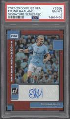 Erling Haaland [Red] #SS-EH Soccer Cards 2022 Panini Donruss Signature Series Prices
