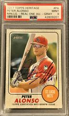 Peter Alonso #PA Baseball Cards 2017 Topps Heritage Real One Autographs Prices