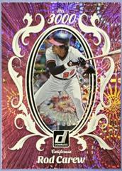 Rod Carew [Pink Fireworks] #M3K-14 Baseball Cards 2023 Panini Donruss Mr. 3000 Prices