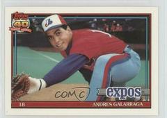 Andres Galarraga #610 Baseball Cards 1991 Topps Tiffany Prices