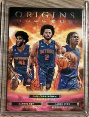 Cade Cunningham, Jaden Ivey, Saddiq Bey [Pink] #6 Basketball Cards 2022 Panini Origins Nucleus Prices