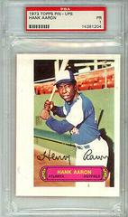 Hank Aaron Baseball Cards 1973 Topps Pin Ups Prices