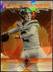 Zach Wilson [Bronze] #FT-23 Football Cards 2022 Panini Phoenix Flame Throwers Prices