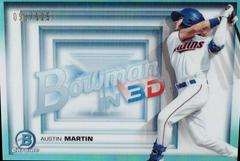 Austin Martin [Aqua Refractor] #B3D-17 Baseball Cards 2022 Bowman in 3D Prices