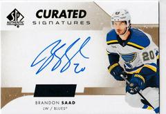 Brandon Saad Hockey Cards 2022 SP Authentic Curated Signatures Prices