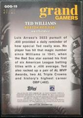 Ted Williams [Red] #GOG-15 Baseball Cards 2024 Topps Grand Gamers Prices