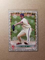 Aaron Nola [Metallic] #HW74 Baseball Cards 2022 Topps Holiday Prices