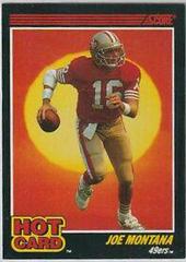 Joe Montana Football Cards 1990 Panini Score Hot Card Prices