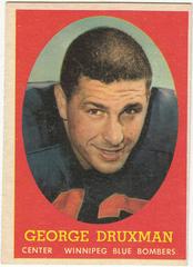George Druxman Football Cards 1958 Topps CFL Prices