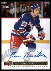 Reijo Ruotsalainen [Autograph] #C-94 Hockey Cards 2020 SP Signature Edition Legends UD Canvas Prices