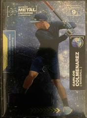 Carlos Colmenarez #9 Baseball Cards 2021 Skybox Metal Universe Champions Prices