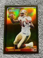 Terrell Owens [Gold Refractor] #25 Football Cards 2003 Bowman Chrome Prices