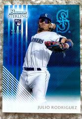 Julio Rodriguez [Blue] #ST-JR Baseball Cards 2022 Bowman Sterling Tek Prices