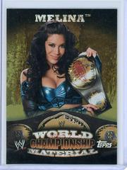 Melina #W16 Wrestling Cards 2010 Topps WWE World Championship Material Prices