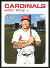 Kolten Wong [White Border] #124 Baseball Cards 2020 Topps Heritage Prices