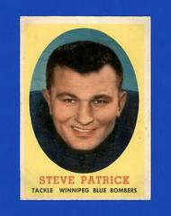 Steve Patrick #32 Football Cards 1958 Topps CFL Prices