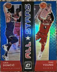 Luka Doncic, Trae Young [Blue] #11 Basketball Cards 2021 Panini Donruss Optic All Stars Prices