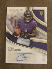 Zay Flowers #8 Football Cards 2023 Panini Immaculate Rookie Autograph Prices