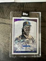 Randy Johnson [Purple Autograph] #31A Baseball Cards 2022 Topps X Lauren Taylor Prices