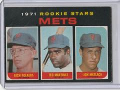 Mets Rookies [Folkers, Martinez, Matlack] Baseball Cards 1971 O Pee Chee Prices