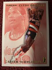 Clyde Drexler #5 Basketball Cards 1993 Fleer Clyde Drexler Prices