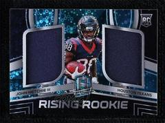 John Metchie III [Neon Blue] Football Cards 2022 Panini Spectra Rising Rookie Materials Prices