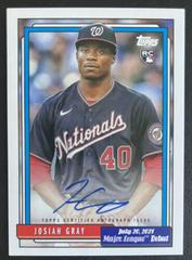 Josiah Gray Baseball Cards 2022 Topps Archives 1992 MLB Debut Autographs Prices