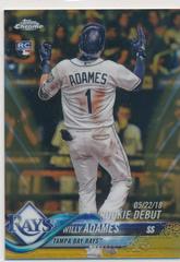 Willy Adames [Gold Refractor] Baseball Cards 2018 Topps Chrome Update Prices