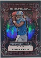 Hendon Hooker [Red Electric Etch] #5 Football Cards 2023 Panini Obsidian Supernova Prices