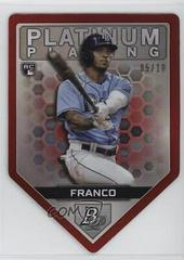 Wander Franco [Red] #PPDC-12 Baseball Cards 2022 Bowman Platinum Plating Die Cuts Prices