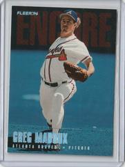 Greg Maddux [Tiffany] #U232 Baseball Cards 1996 Fleer Update Prices