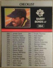 Checklist 265-356 [Barry Bonds] Baseball Cards 1991 Leaf Prices