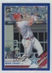 Mike Trout [Blue] #100 Baseball Cards 2019 Panini Donruss Optic Prices