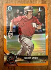Daulton Varsho [Orange Refractor] #BCP198 Baseball Cards 2018 Bowman Chrome Prospects Prices