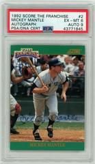 Mickey Mantle [Autograph] #2 Baseball Cards 1992 Score the Franchise Prices