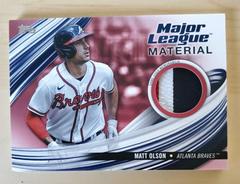 Matt Olson [Red] #MLM-MO Baseball Cards 2023 Topps Series 2 Major League Material Relics Prices