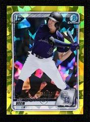 Zac Veen [Yellow] Baseball Cards 2020 Bowman Draft Sapphire Prices