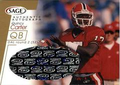 Quincy Carter [Gold] Football Cards 2001 Sage Autographs Prices