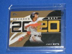 Juan Soto [Gold] Baseball Cards 2020 Topps Decade's Next Prices