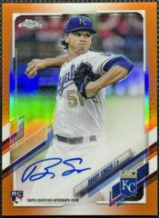 Brady Singer [Orange Refractor] Baseball Cards 2021 Topps Chrome Rookie Autographs Prices