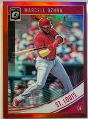 Marcell Ozuna [Red] Baseball Cards 2018 Panini Donruss Optic Prices