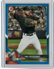 Paul Goldschmidt [Blue] Baseball Cards 2018 Bowman Prices